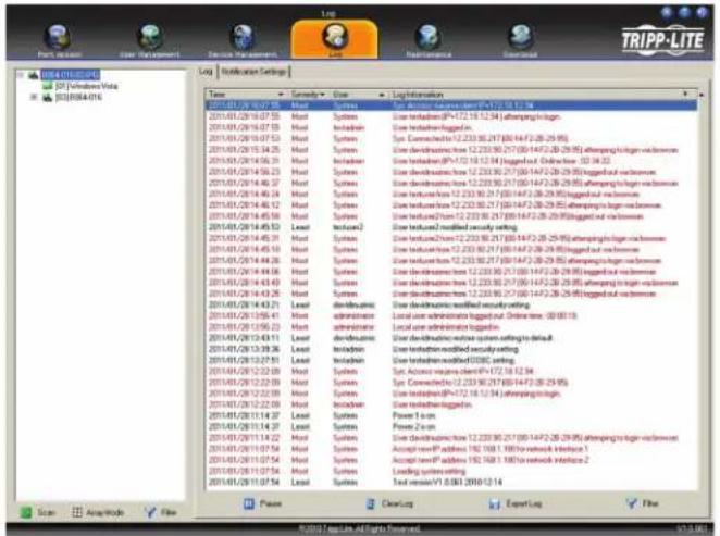 Tripp Lite NetDirector B064-032-01-IPG - Log Information - 1