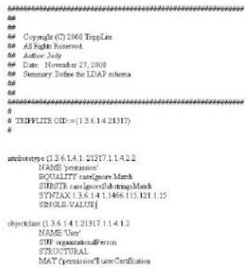 Tripp Lite NetDirector B064-032-01-IPG - Customizing the OpenLDAP Schema - 1