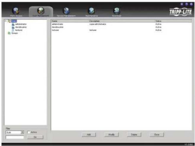 Tripp Lite NetDirector B064-032-01-IPG - User Management (continued) - 1