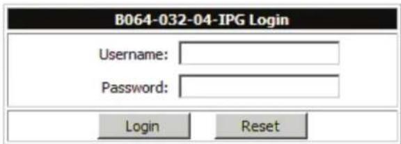Tripp Lite NetDirector B064-032-01-IPG - Browser Login - 1