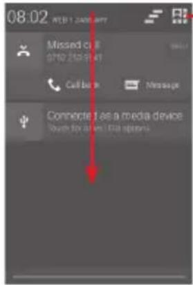 Vodafone Smart 4 Fun - Notification panel - 1