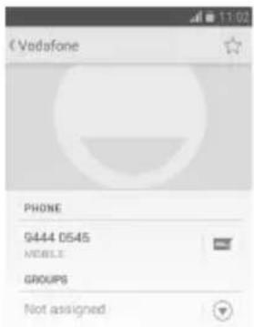 Vodafone Smart 4 Fun - Use quick contact for Android - 1
