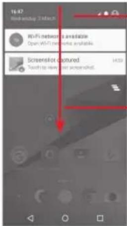 Vodafone Smart Platinium 7 - Notification panel - 1