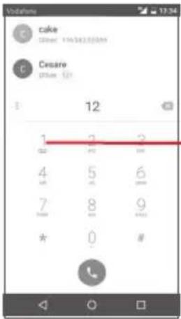 Vodafone Smart Platinium 7 - Placing a call - 2