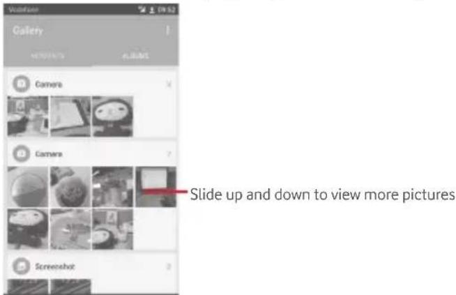 Vodafone Smart Platinium 7 - To view a picture/play a video - 1