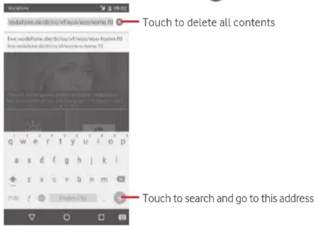 Vodafone Smart Platinium 7 - To go to a web page - 1