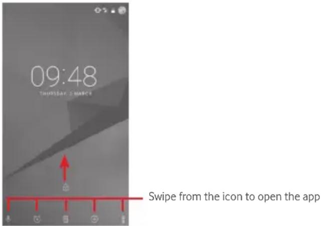 Vodafone Smart Platinium 7 - To unlock phone screen - 1