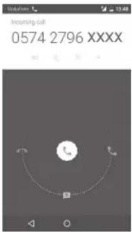 Vodafone Smart Platinium 7 - Answering or rejecting a call - 1