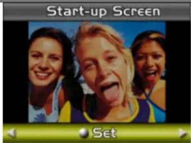EASYPIX DV 5011 - Submenu Display Screen Start-Up Screen - 2