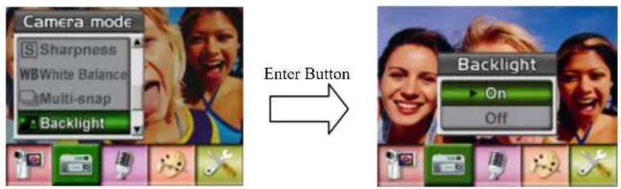 EASYPIX DV 5011 - ◆ Backlight (Picture Record Mode Only) - 1