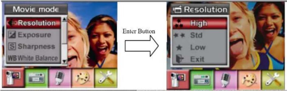 EASYPIX DV 5011 - ◆ Movie Resolution - 1