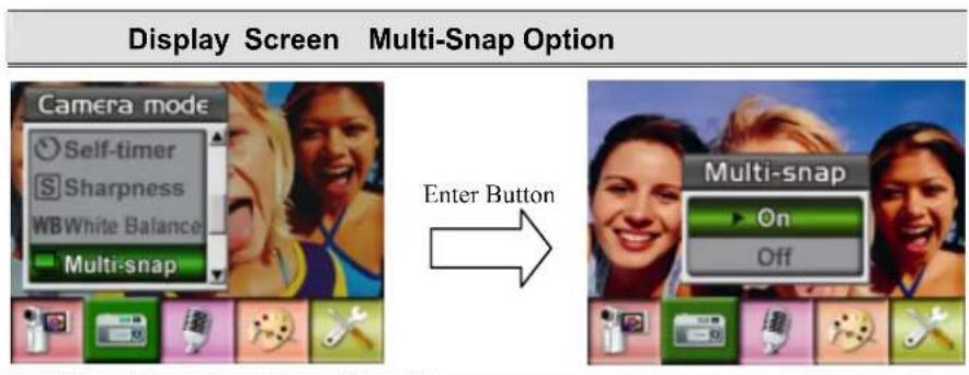EASYPIX DV 5011 - ◆ Multi-Snap (Picture Record Mode Only) - 1