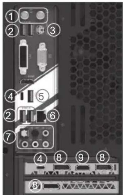 Labeled diagram of a server rack with numbered components for identification