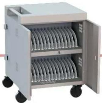 Bretford Cube TVC16PAC - SETTING THE COMBINATION LOCK - 2