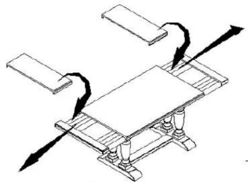 Hooker 5751-75206-95 - Instruction for table leaves: - 2