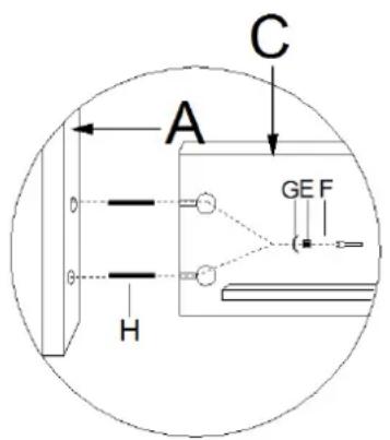 Hooker 1595-90152A-WH - Assembly steps: - 1