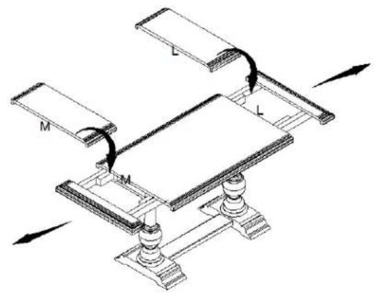 Hooker 5960-75206T-BRN - Instruction for table leaves: - 2