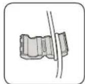 Hanwha Shape M7 - Looping the power cable around the toroidal ferrite core - 2
