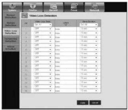 Hanwha SRD-854D - Video Loss Detection - 1