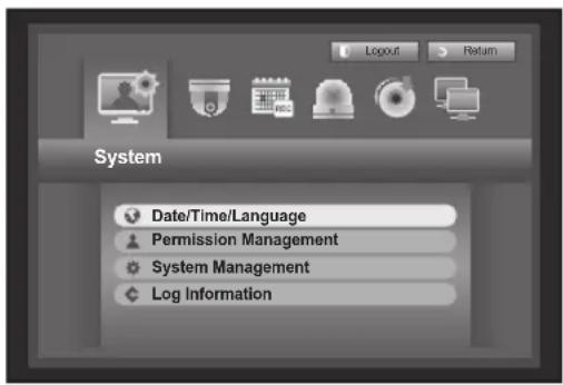 Hanwha SRD-854D - Setting the Date/Time/Language - 1