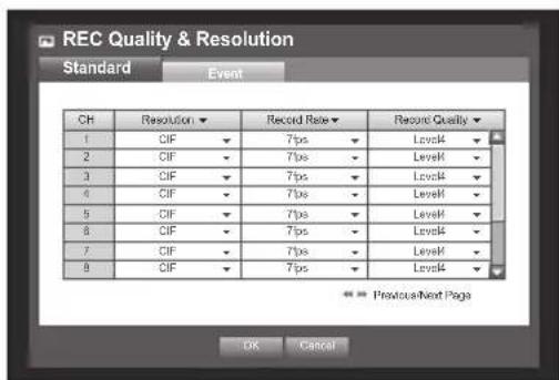 Hanwha SRD-854D - Setting Standard Recording Properties - 1