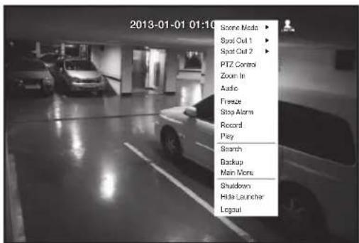 Hanwha SRD-854D - Single Mode Menu - 1