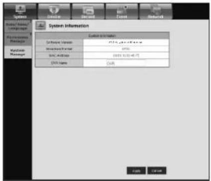 Hanwha SRD-854D - • System Information - 1
