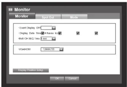 Hanwha SRD-854D - Setting the Monitor - 1