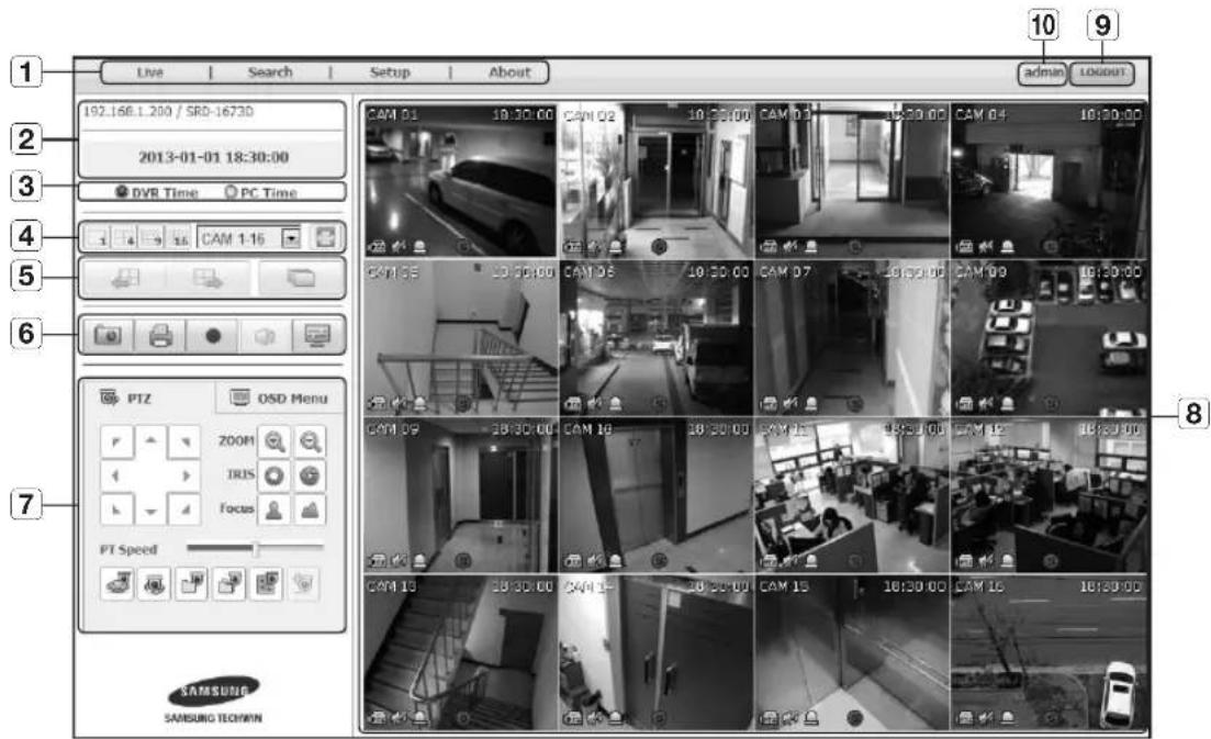 Hanwha SRD-854D - USING LIVE VIEWER (Windows) - 1