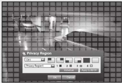 Hanwha SRD-854D - To set the privacy zone - 1