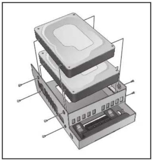 Hanwha SRD-854D - Installing the HDD - 3