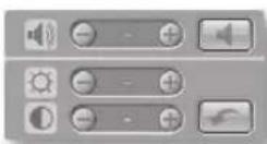 Hanwha SHR-5160 - Audio Volume, Video Brightness/Contrast Buttons - 1