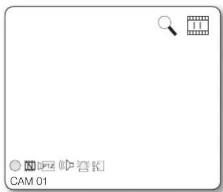 Hanwha SHR-5160 - Live screen icons - 1