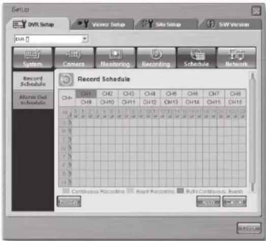 Hanwha SHR-5160 - - Schedule - 1