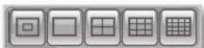 Hanwha SHR-5160 - Screen Split Selection Buttons - 1