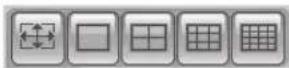 Hanwha SHR-5160 - Screen Split Selection Buttons - 1