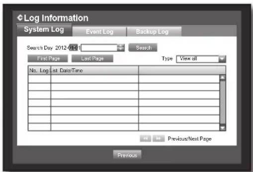 Hanwha SRD-470D - System Log - 1