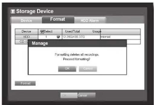 Hanwha SRD-470D - Formatting - 2