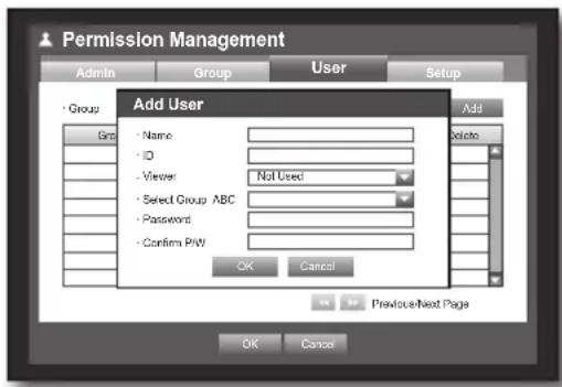 Hanwha SRD-470D - Setting the User - 2