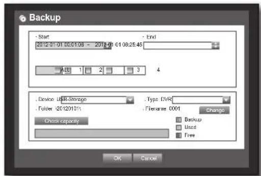 Hanwha SRD-470D - Setting the Backup - 2