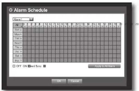 Hanwha SRD-470D - Alarm Schedule - 2
