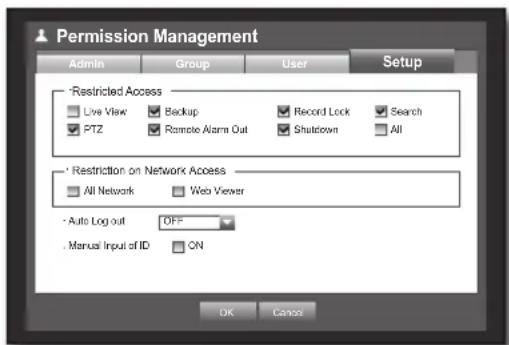 Hanwha SRD-470D - Setting Permissions - 1