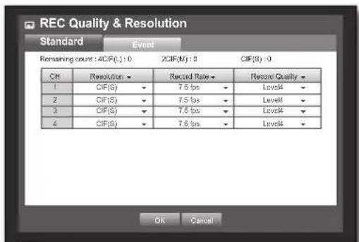 Hanwha SRD-470D - Setting Standard Recording Properties - 1