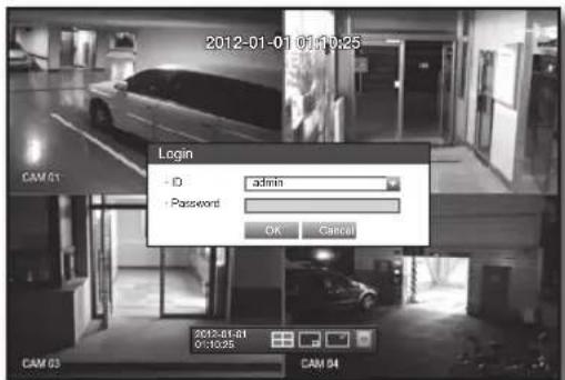 Hanwha SRD-470D - Login - 2