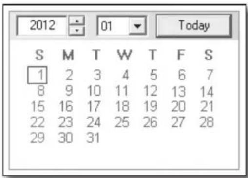 Hanwha SRD-470D - Searching the Recorded Video in the Calendar - 1