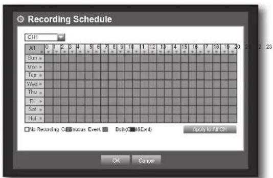 Hanwha SRD-470D - Recording Schedule - 2