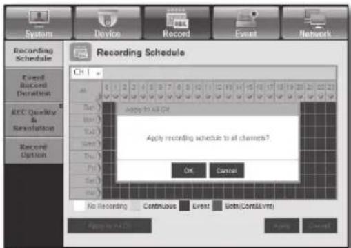 Hanwha SRD-470D - Recording Schedule - 2