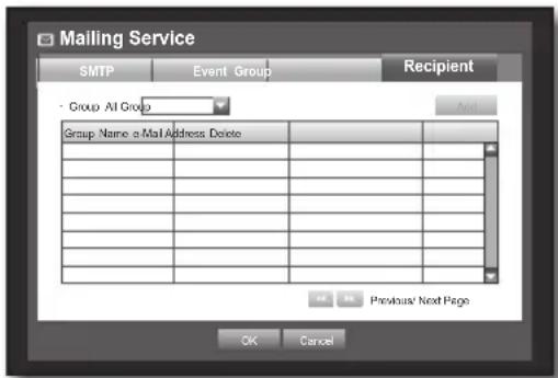 Hanwha SRD-470D - Recipient Setting - 1