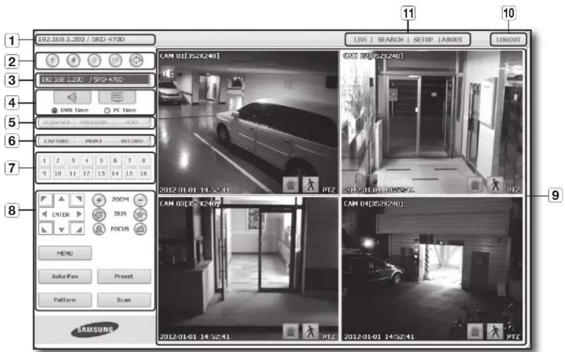 Hanwha SRD-470D - USING LIVE VIEWER - 1