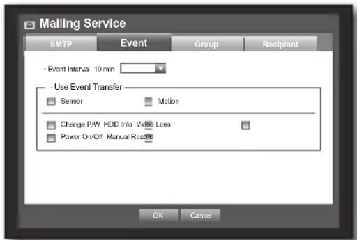 Hanwha SRD-470D - Event Setting - 1